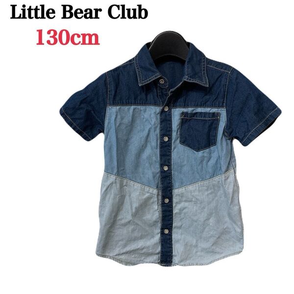 LITTLE BEAR CLUB 半袖デニム風シャツ(130cm)