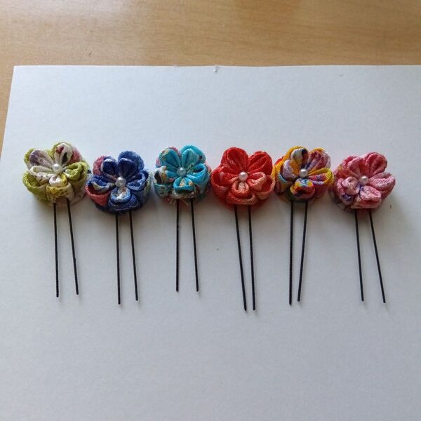 つまみ細工 髪飾り ハンドメイド