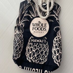 WHOLE ホールフーズマーケット トートバッグ パイナップル ハワイ MARKET FOODS
