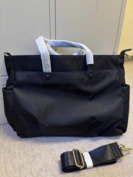 トートバッグ レディース a4 15インチ 軽い 軽量 シンプル ナイロン 大きめ 大容量 ビジネス 2way ショルダー