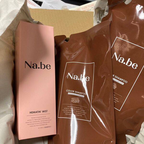 Na.be ヘマチンミスト&ヘアカラーシャンプー2個
