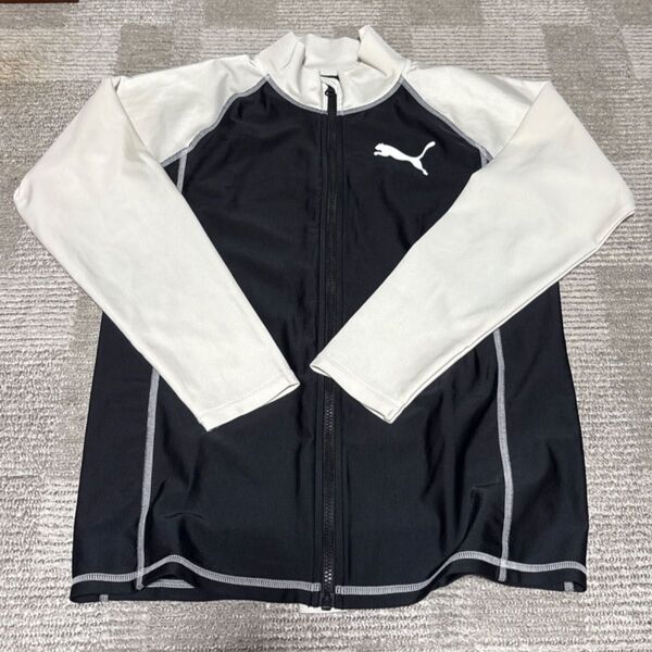 PUMA ラッシュガード ブラック×ホワイト