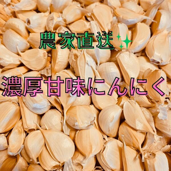新潟県産 にんにく 福地ホワイト六片 バラ1kg