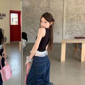 ノースリーブタンクトップ
