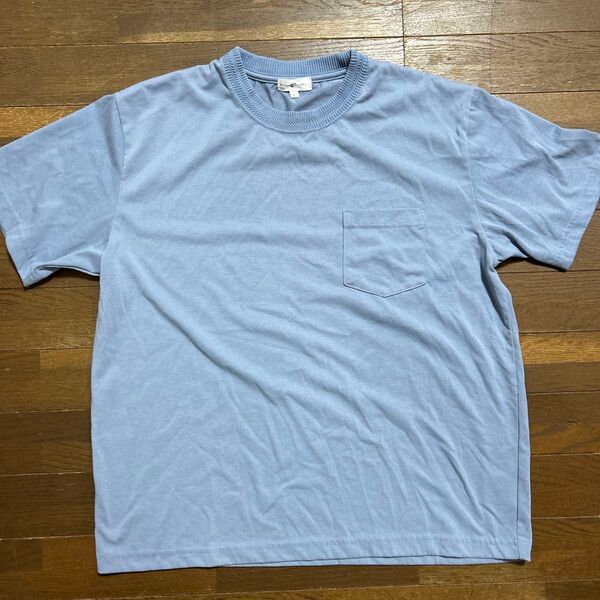 レディースTシャツLサイズ胸ポケット付き肩幅45着丈65胴幅53 ポリエステル100パーセントクーポン利用で200円引きです