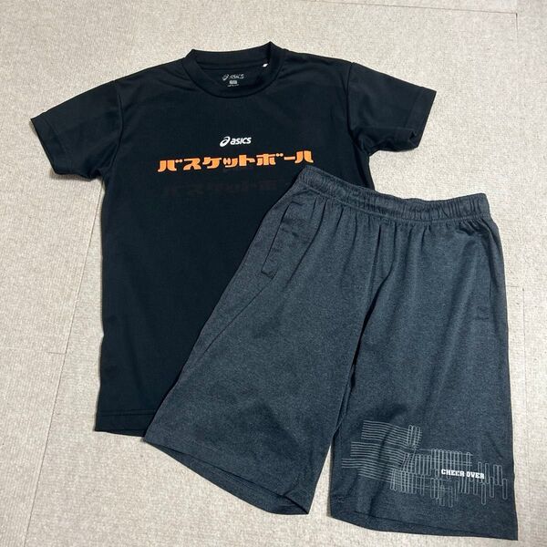 asics バスケットボール Tシャツハーフパンツ 140