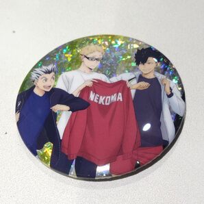 ハイキュー 缶バッジビスケット 木兎光太郎&月島蛍&黒尾鉄朗 缶バッジ