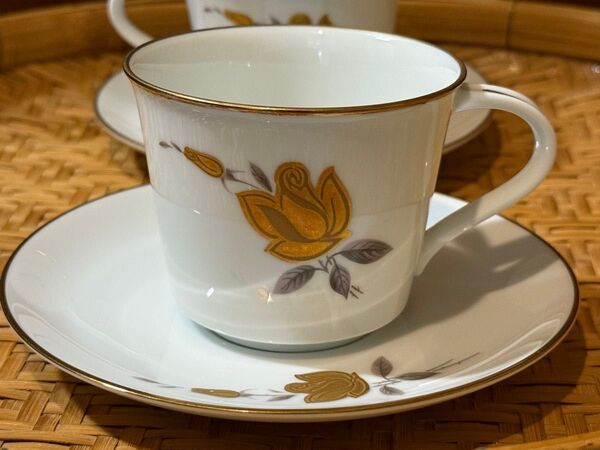 日本陶器株式会社 NIPPON TOKI KAISHA RC 薔薇 カップ ソーサー noritake ノリタケ 昭和レトロ