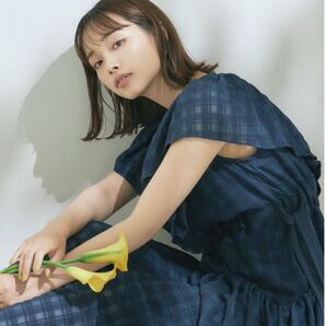 ワンピース LAVANDA ラバンダ チェック ネイビー