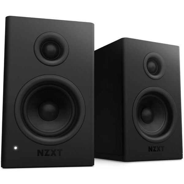 NZXT Relay Speakers Black デスクトップサイズ アンプ内蔵 PCスピーカー AP-SPKB2-JP