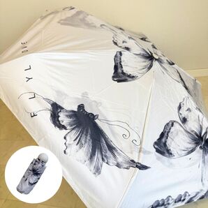 晴雨兼用折りたたみ傘⑥ 蝶々 レディース 軽量 日傘 折り畳み UVカット