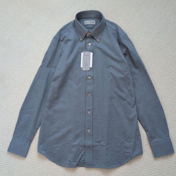 新品 タグ付き Maker'sShirt 鎌倉シャツ トラベラー 長袖 インディゴ ダンガリーシャツ サイズ41 綿 100%
