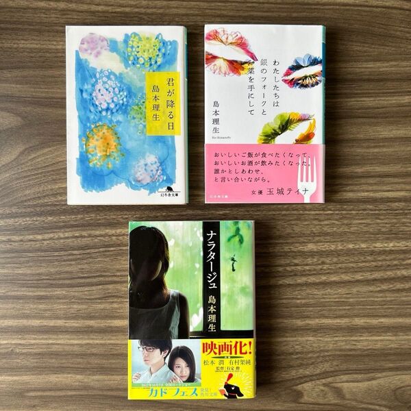 島本理生 単行本 セット売り まとめ売り 3冊 君が降る日 わたしたちはナイフとフォークと薬を手にして ナラタージュ 小説