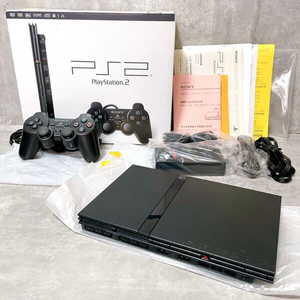 ほぼ未使用 SONY PS2 SCPH-70000 本体 薄型 プレステ2 PlayStation2 プレイステーション2 元箱
