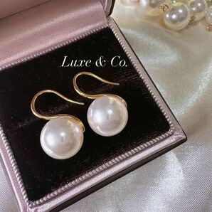 【1】パールピアス ピアス 12mm ゴールド パール直径12mm イミテーションパール 結婚式 入学式 入園式 卒園式 卒業式