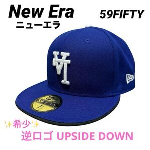 【大人気モデル】NewEra 59FIFTY ロサンゼルスドジャース逆ロゴ つば裏ブラック MLB ニューエラ 帽子