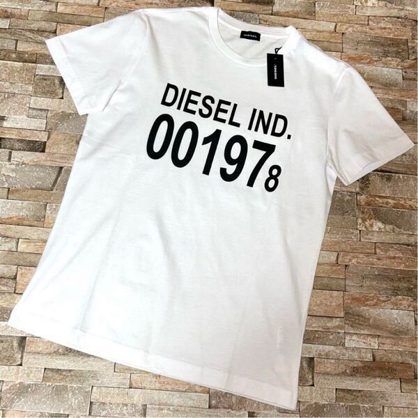 【新品】DIESEL ディーゼル/クルーネック アイコンロゴ Tシャツ カットソー 半袖 Sサイズ