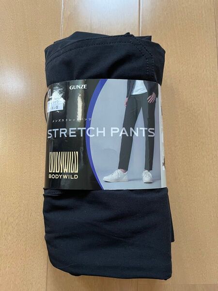 GUNZE グンゼ BODY WILD ボディワイルド メンズストレッチパンツ テーパード 黒 XL 新品