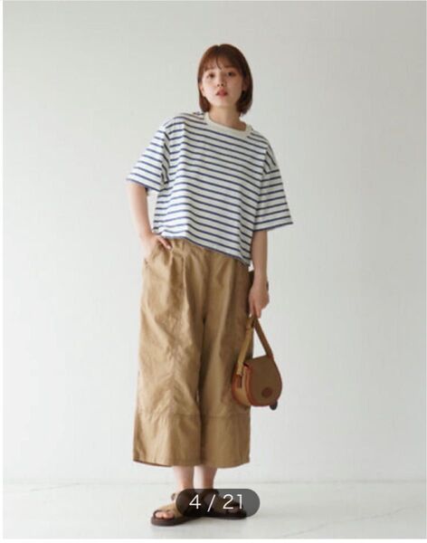 美品 ORCIVAL スクエア ネック ショートスリーブ プルオーバー 半袖 Tシャツ オーシバル オーチバル 定価12,100円