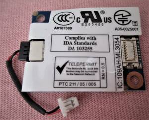 [Motorola] ML3054 Asus A6JA 56K Modem Card