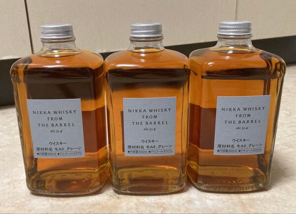 フロムザバレル 3本セット 500ml ニッカウヰスキー 余市 竹鶴 山崎 白州 響 ジャパニーズ FROM THE BARREL