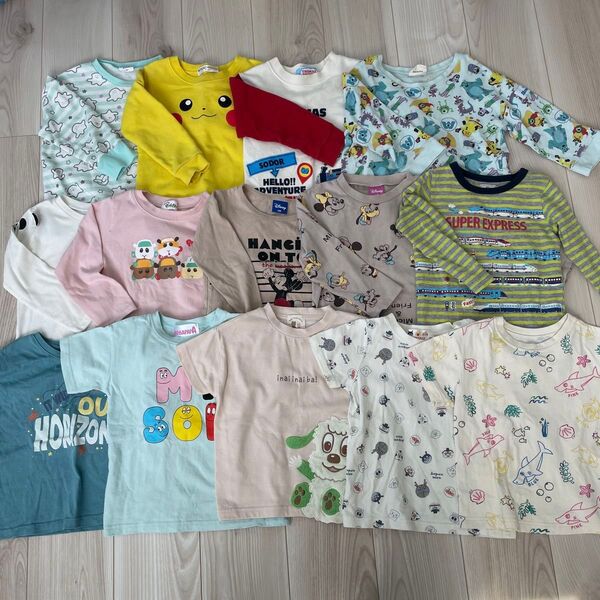 トップスまとめ売り 100cm Tシャツ ロンT トレーナー