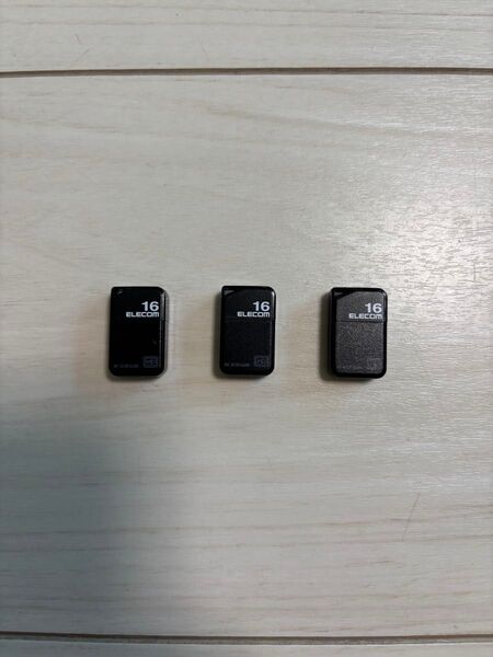 16GB ELECOM製USBメモリ 3個 セット MF-SU2B16GBK