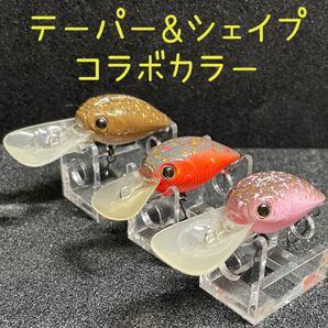 テーパー&シェイプコラボ限定カラー ボトムクラピーSFT×2 ディープクラピーSFT×1 計3点 エリアトラウト ラッキークラフト
