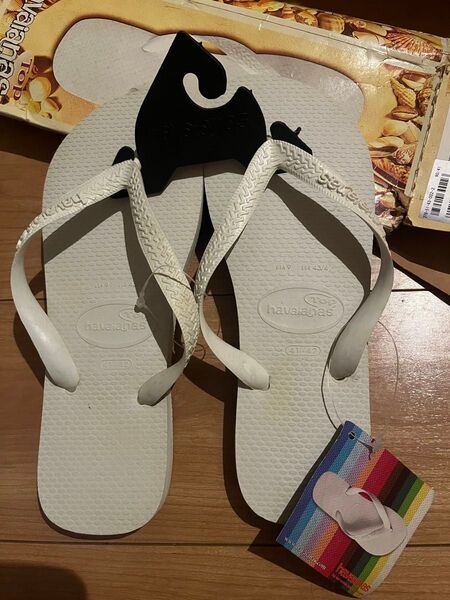 未使用 ハワイアナス 27cm Havaianas Top White サンダル 41 42 ビーチサンダル 白 ホワイト