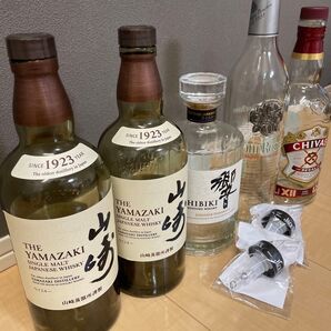 ウイスキー 空瓶5点セット 新品ポーラー2個 サントリー 響 山崎