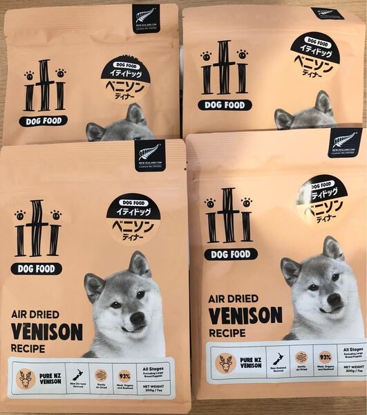 200g 4袋セット ベニソンディナー VENISON DINNER イティ iti ドッグフード