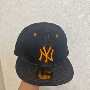 NEW ERA 59FIFTY キャップ 帽子 ニューエラ ニューヨークヤンキース MLB NY ベースボールキャップ デニム