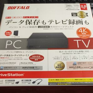 BUFFALO 外付けハードディスク HD-EDS2U3-BE 2TB