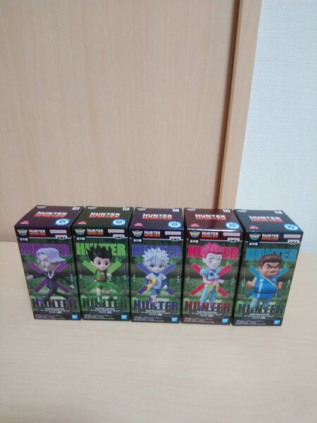 HUNTER×HUNTER ワールドコレクタブルフィギュア-ハンター試験- 全5種セット。ワーコレ
