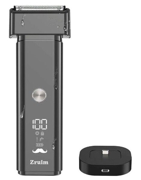 髭剃り 電動シェーバー IPX7防水 3枚刃 深剃り 乾湿両用 お風呂剃り可