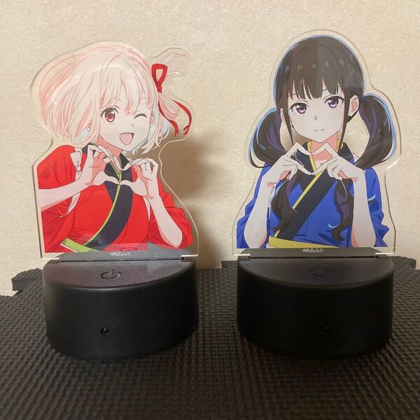 リコリスリコイル 錦木千束 井ノ上たきな 光るアクリルスタンド@LoppiHMV