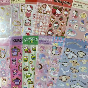 【サンリオ ダイソー セリア 箔押しシール まとめ】