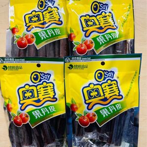 中華お菓子 果丹皮 サンザシ巻 山査卷 山査子 さんざし 160g 4袋セット