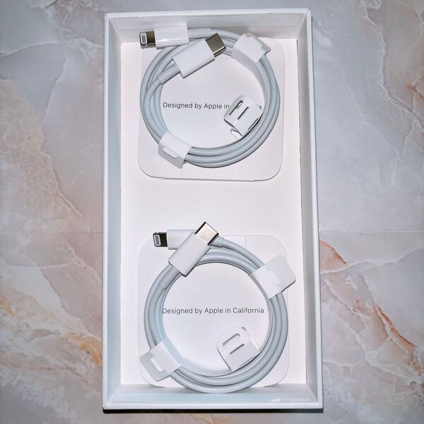 正規品 Apple ライトニングケーブル タイプC 充電器 純正品 2個