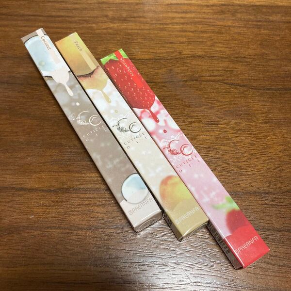 SPREANFA キューティクルオイル3個セット ココナッツ ピーチ ストロベリー