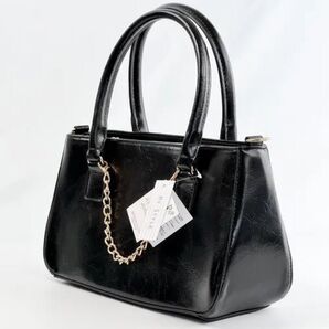 【pas a pas】レディース 2way ハンドバッグ ショルダーバッグ 黒