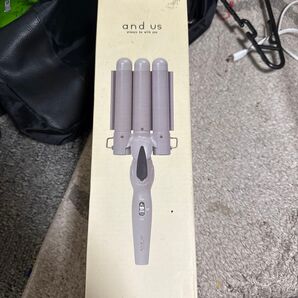 and us 3連ヘアアイロン グレー 未使用