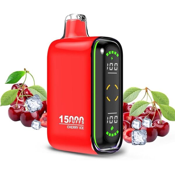 使い捨て 電子タバコ G19 VAPE LEDディスプレイ ニコチン タールゼロ チェリーアイス