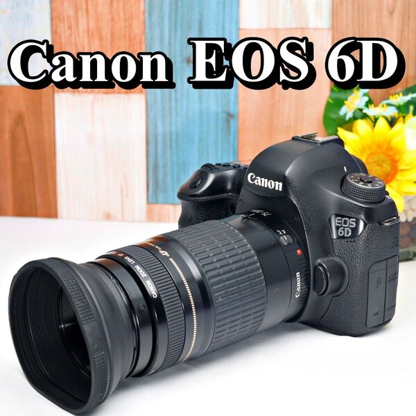 Canon EOS 6D 大人気のフルサイズ Wi-Fi搭載 超望遠レンズセット キャノン キヤノン カメラバッグ付き 初心者入門