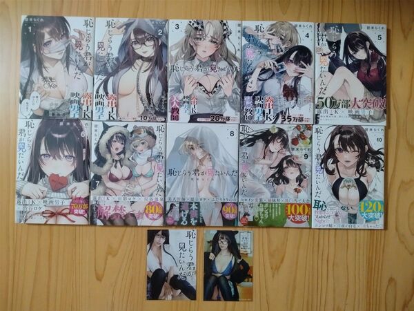 恥じらう君が見たいんだ 既刊全10巻と特製ブロマイド2枚のセット (ヤンマガKC) 甜米らくれ/著