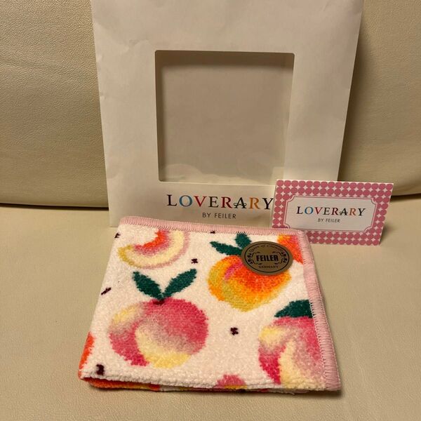 FEILER フェイラー タオルハンカチ LOVERARY ピーチドット ハンカチ 未使用
