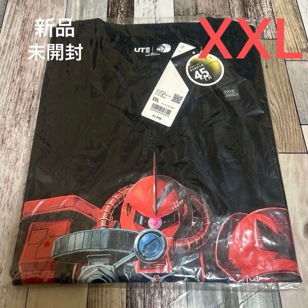 新品 ユニクロ ガンダムTシャツ 機動戦士ガンダム 45周年 記念Tシャツ UT ブラック 半袖 未開封 XXL