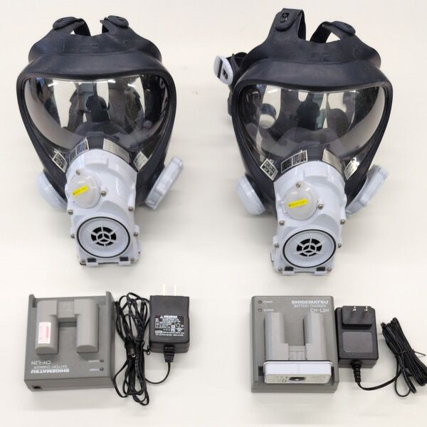 電動ファン付呼吸用保護具 Sy185-H V3/OV 中古品 2セット