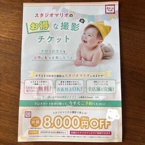 スタジオマリオ 株主優待 8000円OFFクーポン