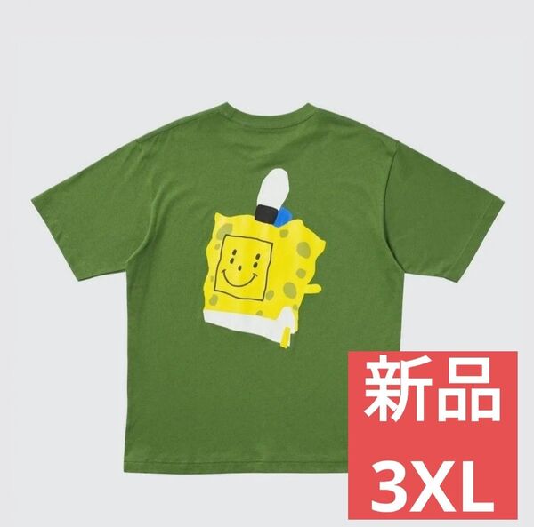 ユニクロ スポンジボブ カクタスプラントフリーマーケット cpfm 3XLサイズ Tシャツ